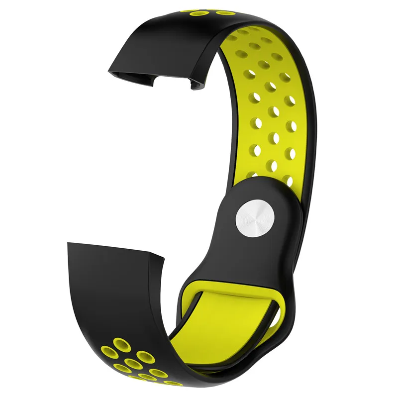 Ремешок сменный Двухцветный силиконовый для смарт-часов Fitbit Charge 3 | Электроника