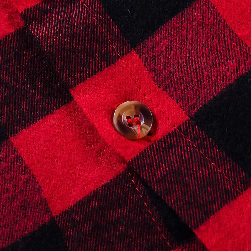 Children Red Plaid Shirt (5)