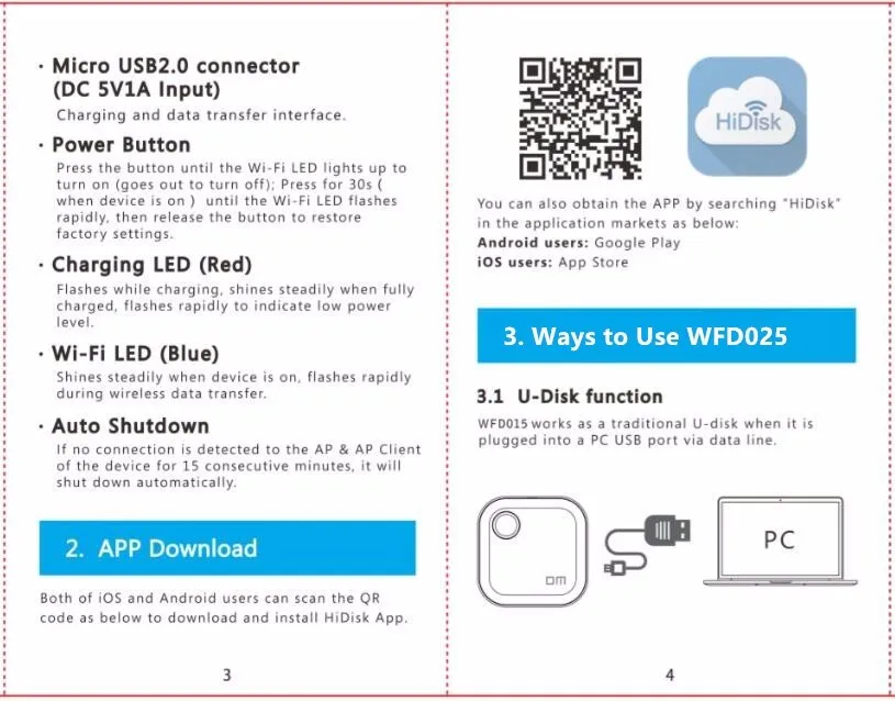 DM Wi-Fi USB флеш-накопители WFD025 128GB wifi для iPhone/Android/PC смарт-флешка карта памяти Usb