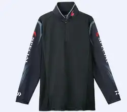 Daiwa Новый Для мужчин марка Рыбалка Костюмы УФ-защита влаги влагу дышащие с длинным рукавом рубашка Рыбная ловля Camisas Pesca