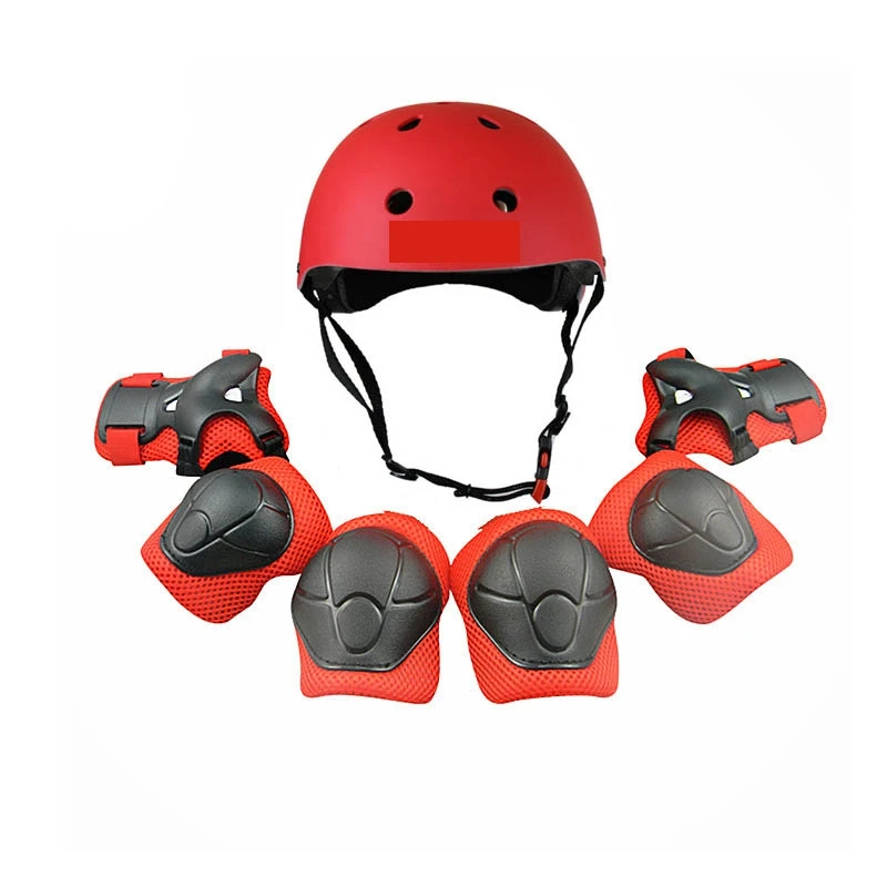 

Professional Pads 7pcs/Set Protective Gear Set Kids Knee Pads Elbow Pads Wrist Protector Protection SKATEBOARDING accessories