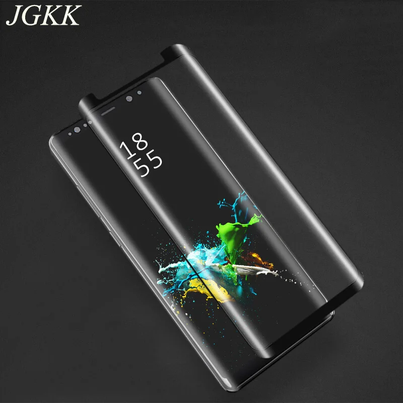 JGKK для Note 9 3D Полный Клей закаленное стекло чехол дружественный протектор экрана