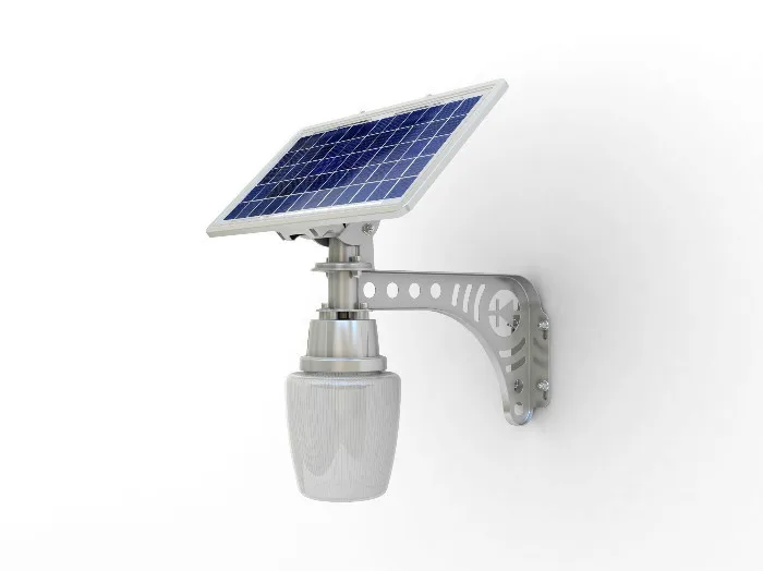 6 Вт светодиодный уличный светильник на солнечных батареях с 10 Вт солнечной панелью/интегрированный открытый светильник ing садовый светильник с датчиком для двора