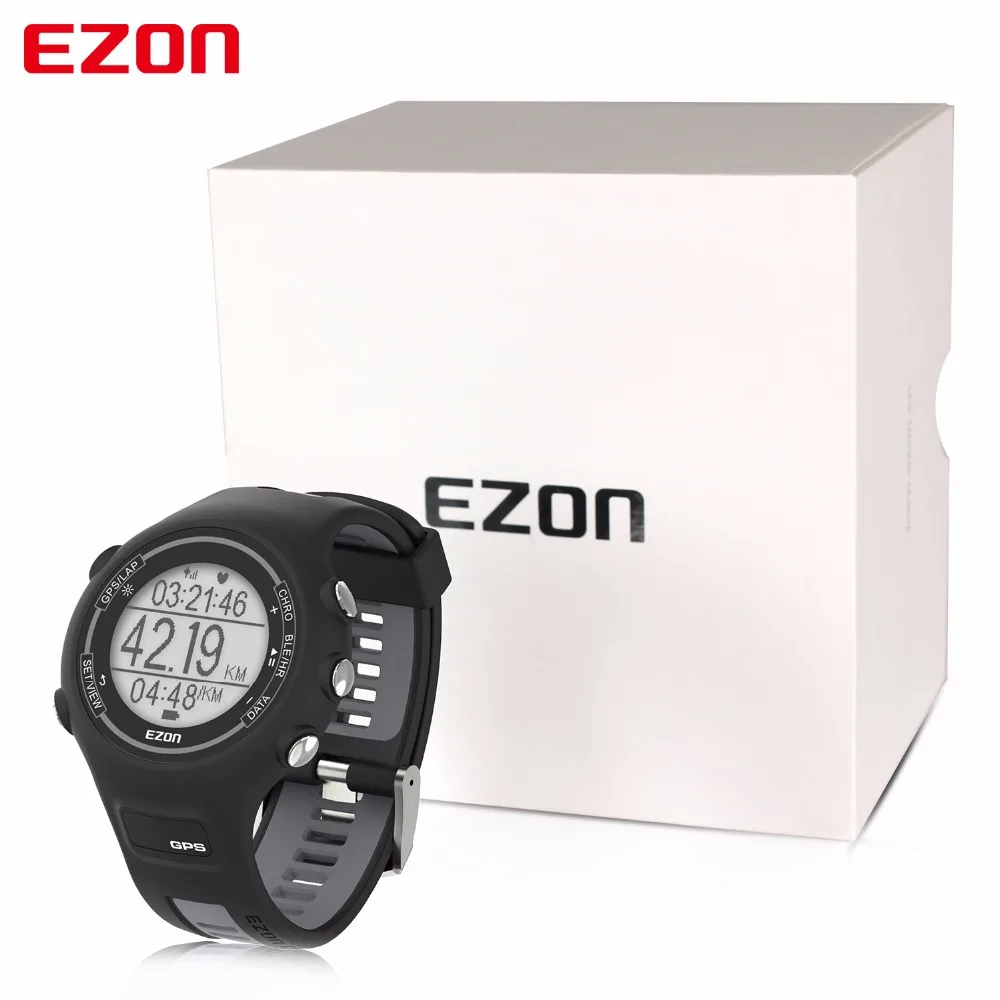 EZON gps спортивные часы водонепроницаемые Смарт Bluetooth оптический датчик пульсометр цифровые часы мужские часы saat Relogio Masculino