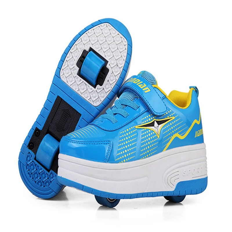 Heelys Flashing Double Roller Small Whirlwind Pulley Adjustable Simply Skating wheel Shoes with Dual Wheels for Children | Детская