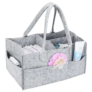 

Mummy bag Nursery Storage Bin-Baby Diaper Caddy-Nursery Wipes handbag Portable Basket nappy organizer