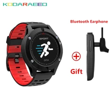 F5 Hot GPS dispositivos Wearable relógio Altímetro Barômetro Termômetro Do Bluetooth 4.2 Smartwatch Inteligente para iOS Android + Free fone de Ouvido