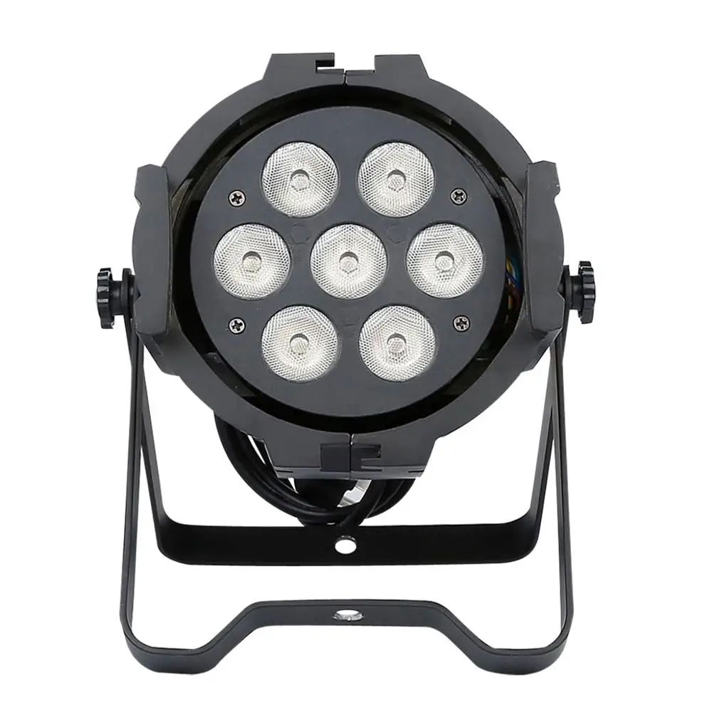 8pcs 7x15W LED Stage Wash Light PAR38 RGBWA 5 in 1 DMX 3/5/12CH Wedding Concert