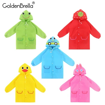 

2018 Cartoon Animal Style Waterproof Kids Raincoat For Children Rain Coat Rainwear/Rainsuit Student Poncho Drop Shipping