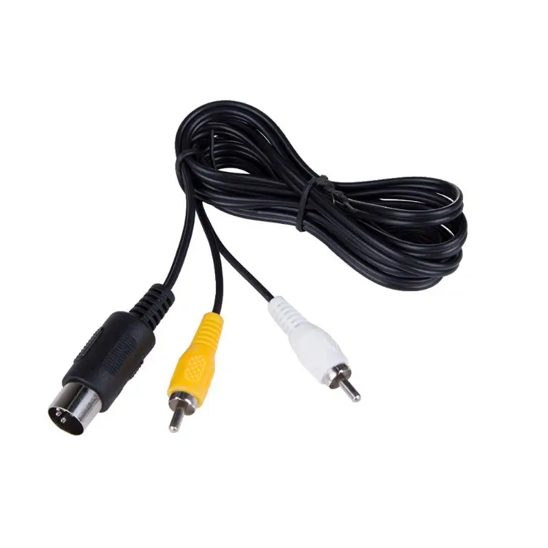 

2m/6Ft Standard Audio Video Cord AV Cable Wire Line for TV RCA Connection for Sega Genesis 1 Gaming System to Television