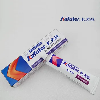 

Free shipping 2pcs/lot Genuine Kafuter K-705 RTV Silicone Rubber Electronic Glue Sealant Transparent Organosilicon 45g