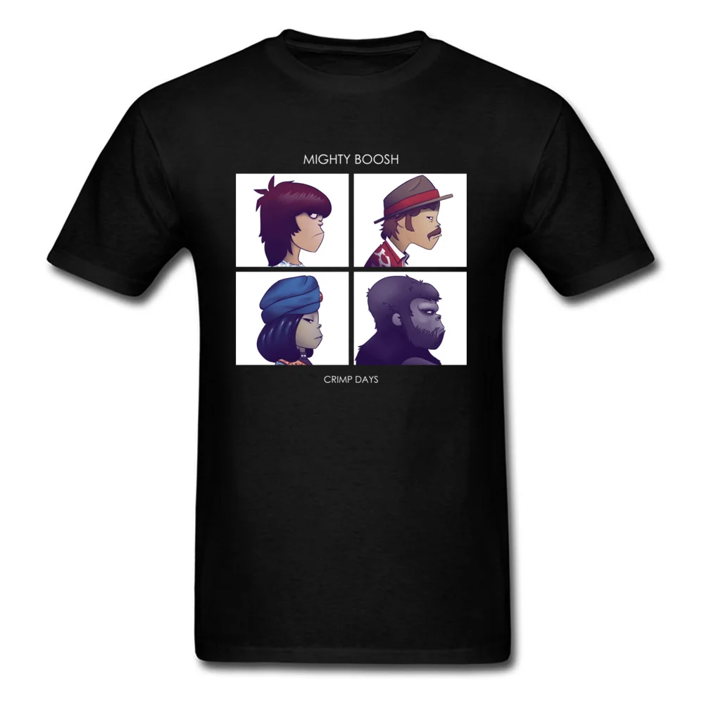 Round Neck crimp days 5725 Pure Cotton Men's T-shirts Print Short Sleeve Tops & Tees Special Street Tee Shirt Top Quality crimp days 5725 black