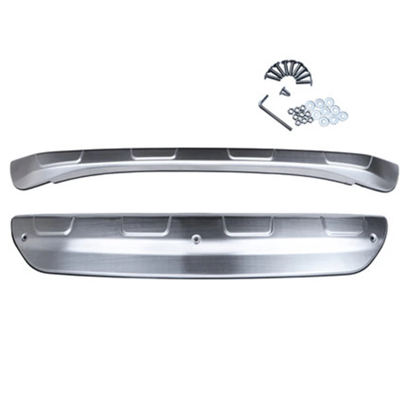 

car-covers Stainless Steel Front Rear Bumper Protector Guard Skid Plate Sill Covers for Mazda CX-5 CX5 2013-2016 Car styling