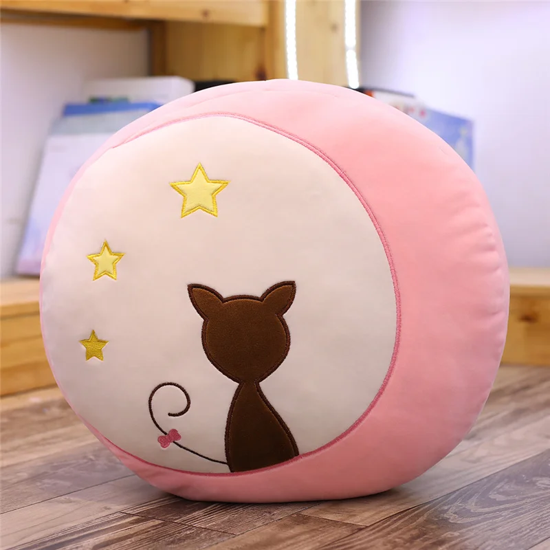 A Kawaii плюшевый теневой кот игрушки Мягкая диванная подушка воздухопроницаемое одеяло детское одеяло милый подарок к Рождеству для девочек детей - Цвет: A