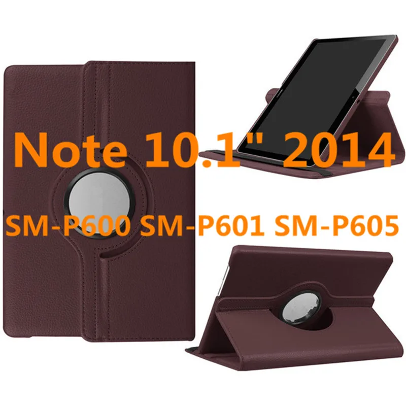 Чехол для samsung Galaxy Tab Pro/Note 10,1 дюйма SM-T520/T521/T525 SM-P600/P605/P601 N8000 N8010 N8020 Case_360-Rotating - Цвет: NOTE 10.1 2014-BR