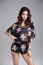Fashion Print Women Dress Chiffon Casual Quality Summer Style Vestidos De Festa Brand Tropical Femininas Summer Dress