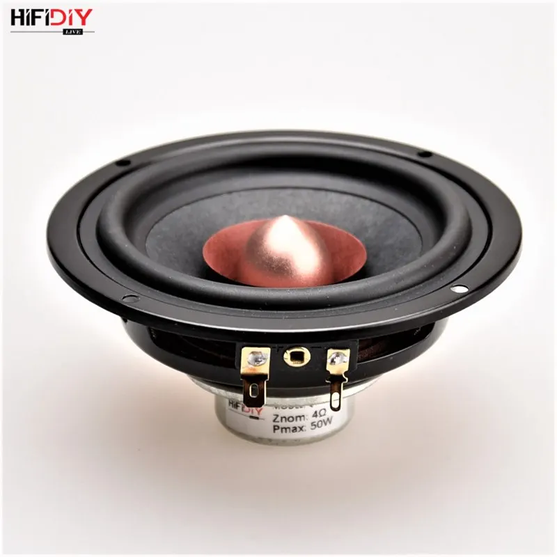 HIFIDIY живой Hi-Fi 4,5 дюймов DIY Полный частотный динамик блок 4 8OHM 50 Вт Неодимовый магнитный высокий альт бас-динамик QF4-116NS