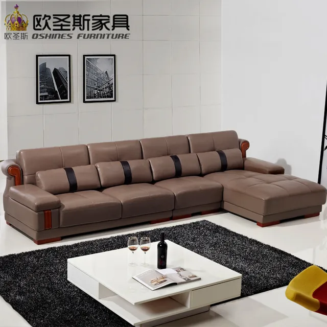 Light Coffee Brown Insinuante Sectional Corner L Shaped Light Coffee Brown Insinuante Sectional Corner L Shaped Leather Sofa Set With Wood Decoration Legs