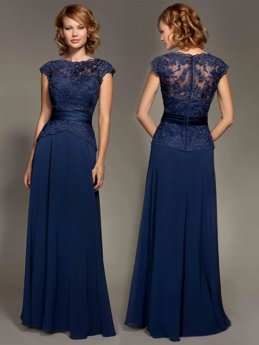 elegant navy dresses for wedding guests