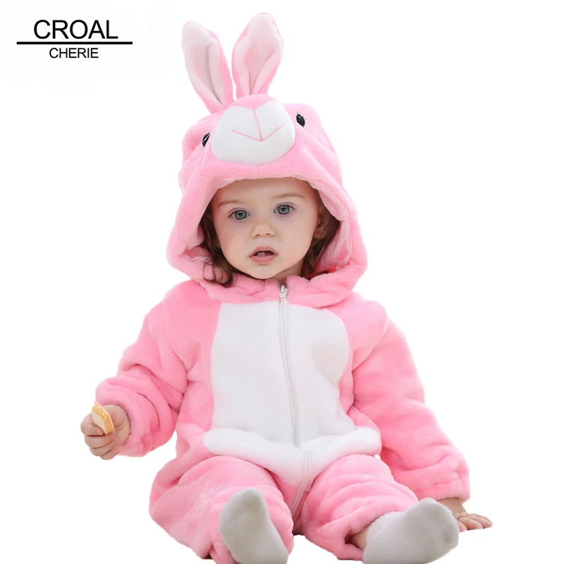 

CROAL CHERIE Panda Baby Girls Clothes Animal Newborn Baby Rompers Costume Winter Fleece Clothes For Boys Warm Snowsuit Jumpsuit