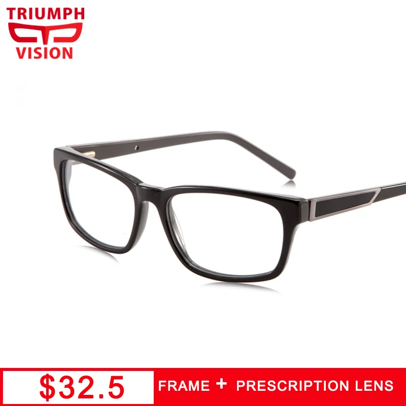 Мужские очки для чтения TRIUMPH VISION Квадратные прозрачные оптическая близорукость