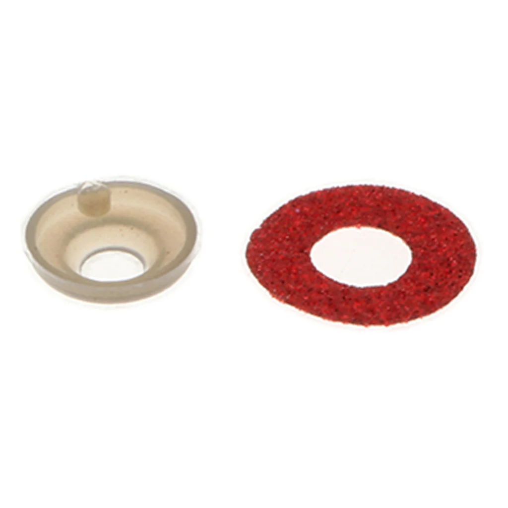 100pcs 10 Colors Plastic Round Safety Eyes + Glitter Nonwovens + Washers For Teddy Bear Soft Stuffed Toy DIY 16mm/18mm/20mm/24mm