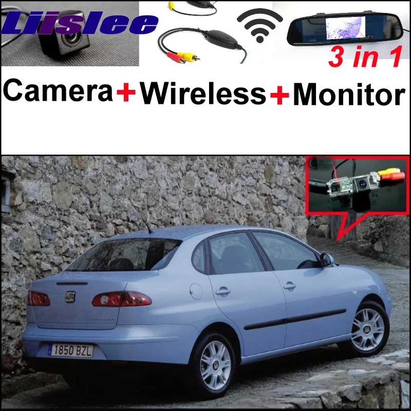 

3 in1 Special Rear View Wifi Camera + Wireless Receiver + Mirror Monitor Back Up Parking System For SEAT Cordoba 6K 6L 1999~2014