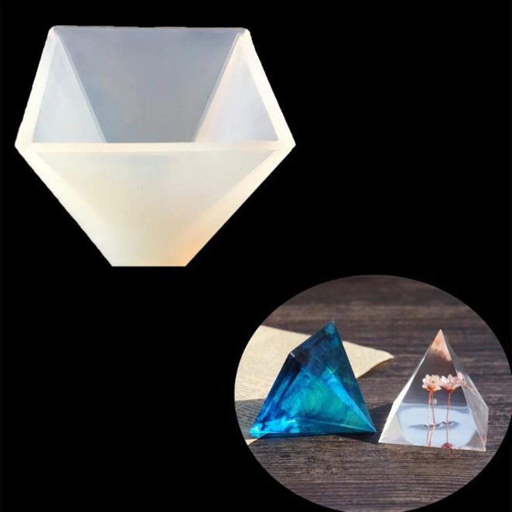 1 шт. креативная силиконовая форма-пирамида, полимерная домашняя декоративная форма, Ремесленная форма для изготовления ювелирных изделий, белые наборы для изготовления свечей DIY