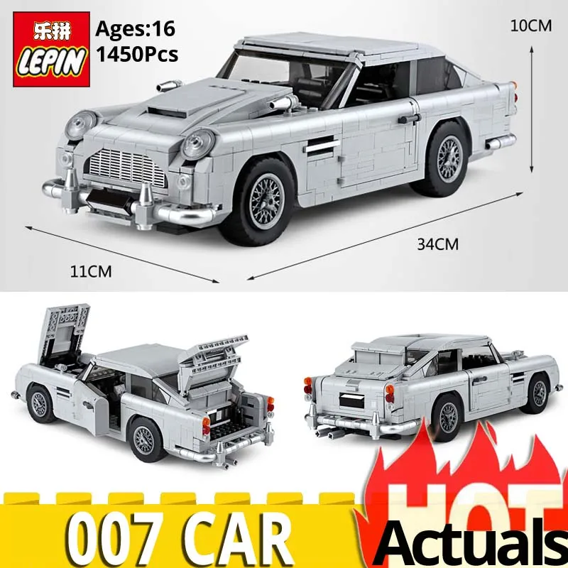 

SY 1171 Technic 21046 Aston 007 Car Model going 10262 Set Building Blocks Bricks Educational Toys for Children birthday Gift