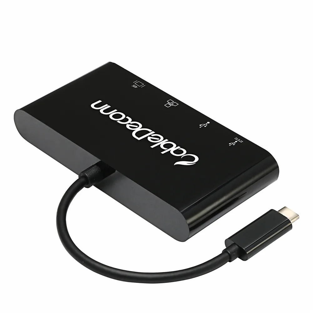Док станция USB C для HDMI 4K Type c адаптер Ethnernet RJ45 3 0 зарядный порт macbook pro 2017 dell xps| |