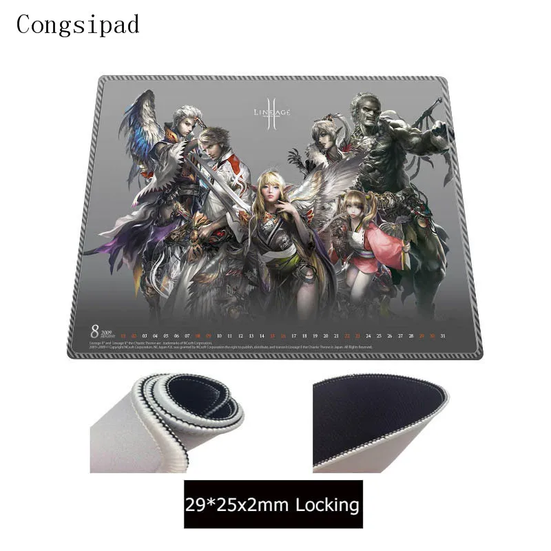 Congsipad lineage 2 Экстра большой коврик для мыши игровой нескользящий натуральный