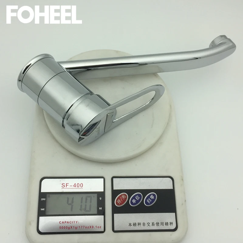 Кухонный Смеситель FOHEEL кран с одной ручкой для горячей и холодной воды длинная