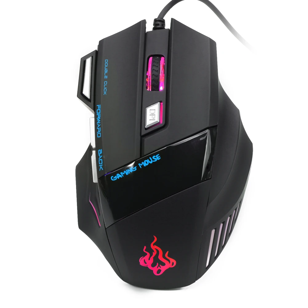 NEW High end Wired LED Optical Gaming Mouse Fire Button 7Keys 5500DPI