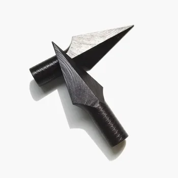 

6pcs Steel Broadhead Archery Hunting Arrow Tips Arrow Points for Wood Bamboo Arrow Replacement Heads