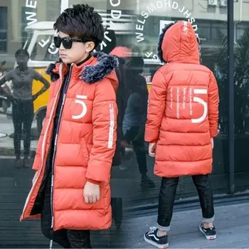 

New Arrivals 2018 Winter New Baby Boy Clothes 4 6 8 10 12 13 Years Children's Warm Cotton Kids Sports Hooded Outerwear 3 Colors