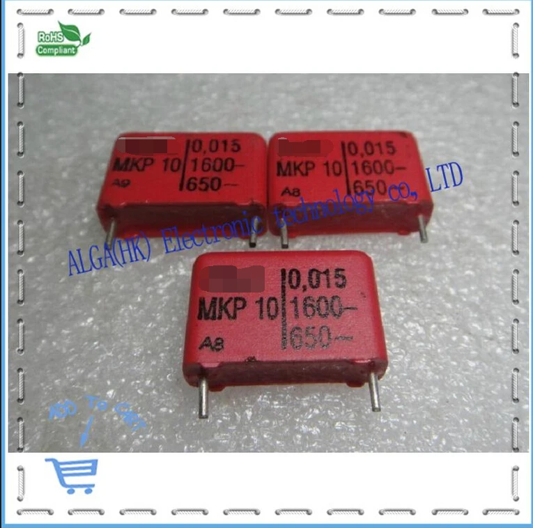 wei ma MKP 10 film capacitor 0.015 uf nf and 153/1600 v P = 15 mmin