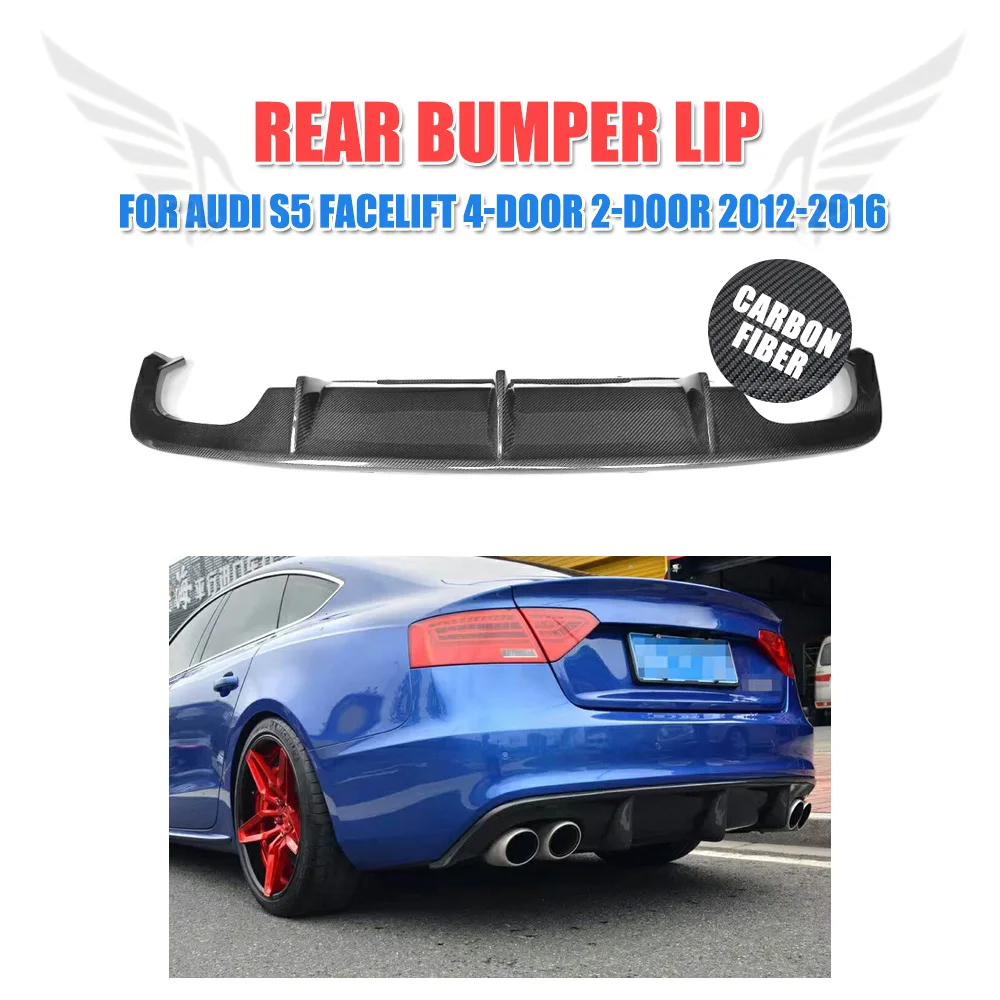 Углеродное волокно/FRP неокрашенные рандомные для Audi S5 Facelift 2012 2016 бампер | Амортизаторы -32805894712