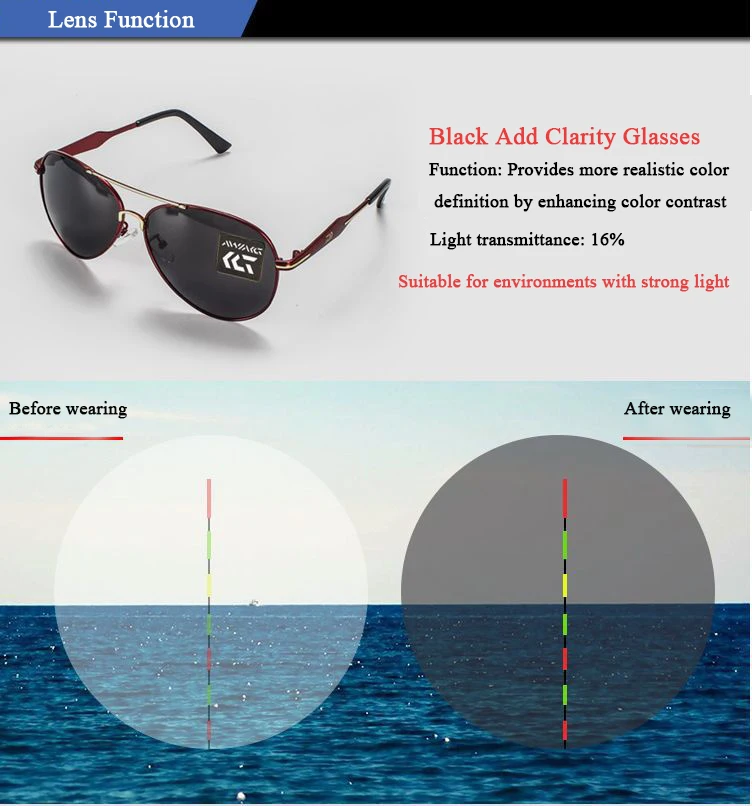 1 пара Daiwa очки высокого качества для походов спорта рыбалки очки унисекс UV400 Велоспорт поляризационные солнцезащитные очки Прямая