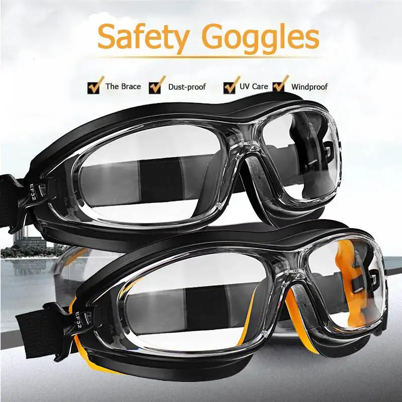 

NEW Safurance Dust Wind Sandproof Shock Resistant Chemical Acid Spray Paint Splash Wear Eye Protection Workplace Safety Goggle