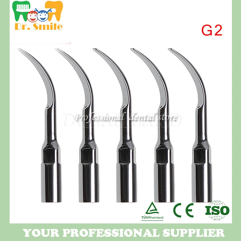 5Pieces G2 Dental Piezo Ultrasonic Scaler Tips compatible EMS Type