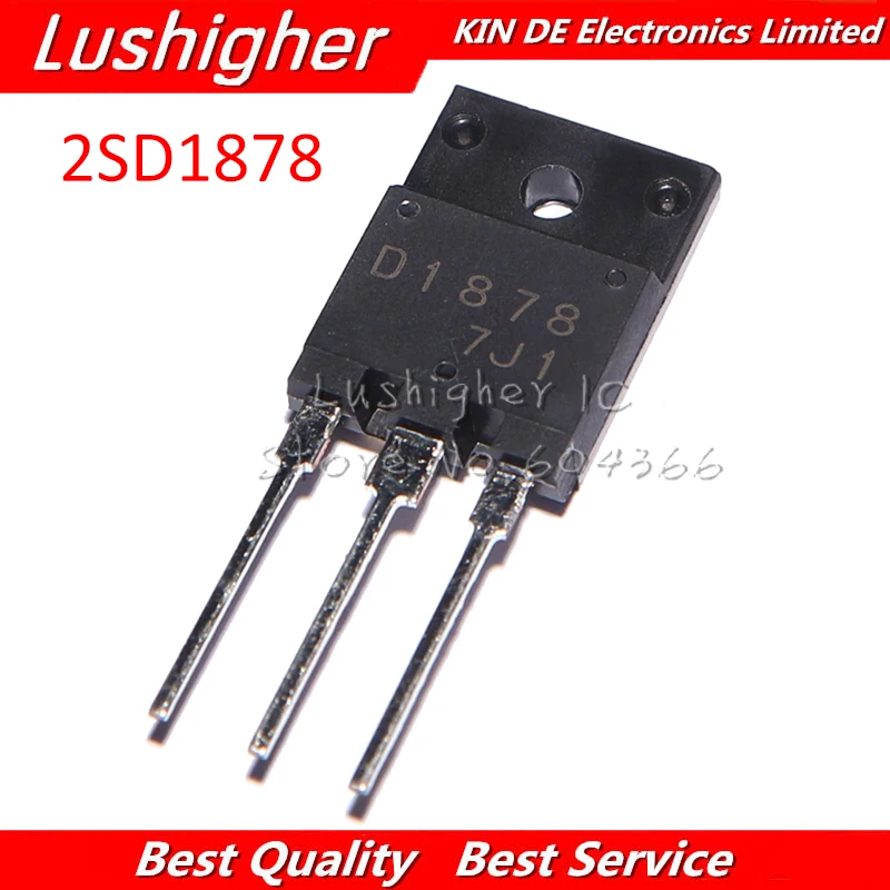 5pcs 2SD1878 TO-3PF D1878 TO-3P | Электронные компоненты и принадлежности