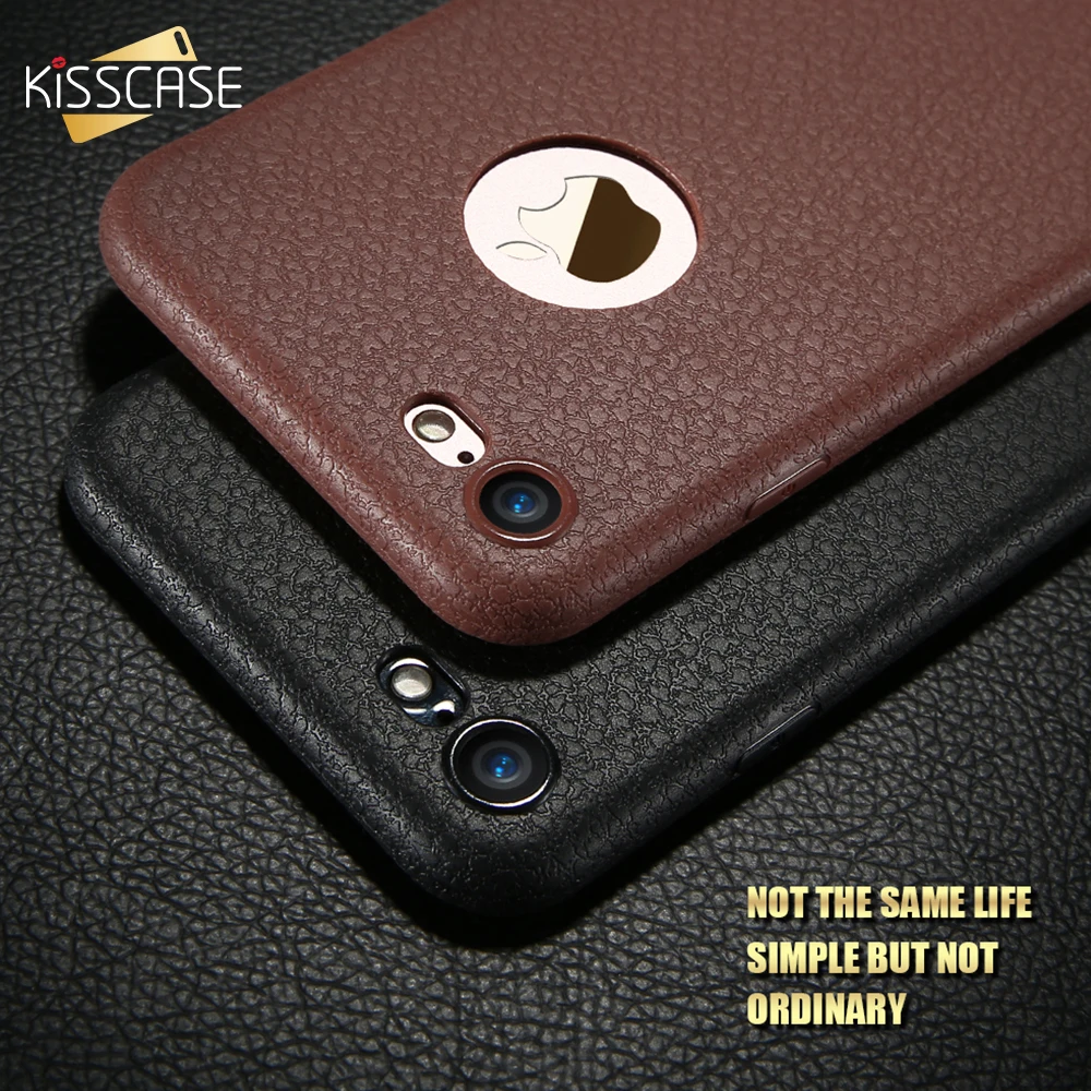 

KISSCASE Super PU Leather Case For iPhone 11 Capa 8 8 plus XS Max Cover Soft Black Case For iPhone 11 Pro XS X XR 8Plus 6s Etui