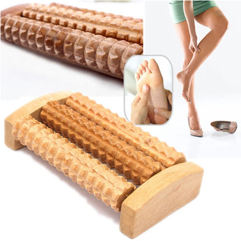 

3Raw New Wooden Foot Roller Wood Care Massage Reflexology Relax Relief Massager Spa Gift Foot Massage