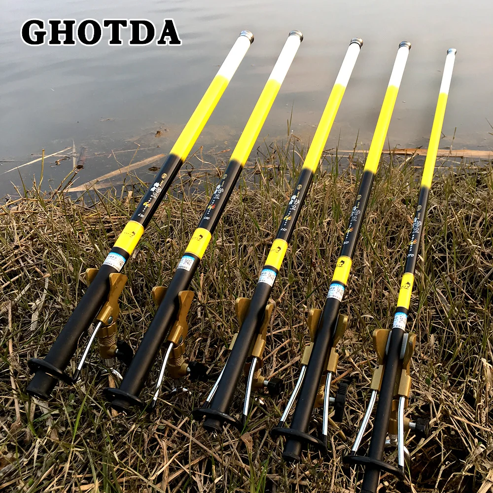 Телескопические Удочки GHOTDA 2,7/3,6/4,5/5,4/6,3 метров, удочки для рыбалки Телескопические Удочки GHOTDA 2,7/3,6/4,5/5,4/6,3 метров, удочки для рыбалки