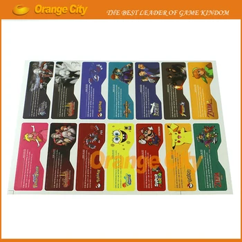 

14pcs=1set Game theme Lable Sticker Back Housing Console Back Tag for for GBA SP gameboy advance sp