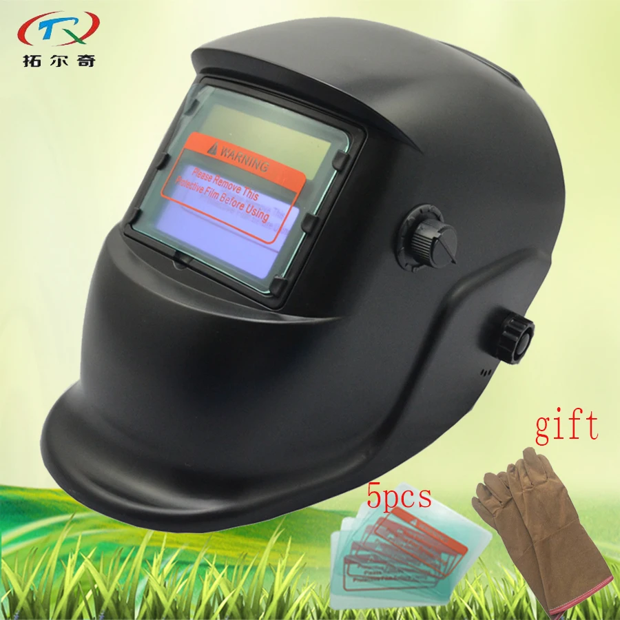 black Welding Helmet grinding low price Welding mask Auto Darkening