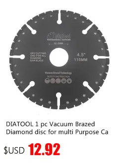 Diatool 2 шт. вакуумной пайки Алмазные диски для многоцелевой спасения Алмазный диск