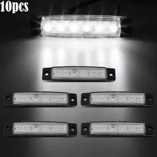 10 Pcs 12 V SMD 6 LED Indicatore Laterale, Luce di Posizione Posteriore del Rimorchio del Camion Camion Car Styling
