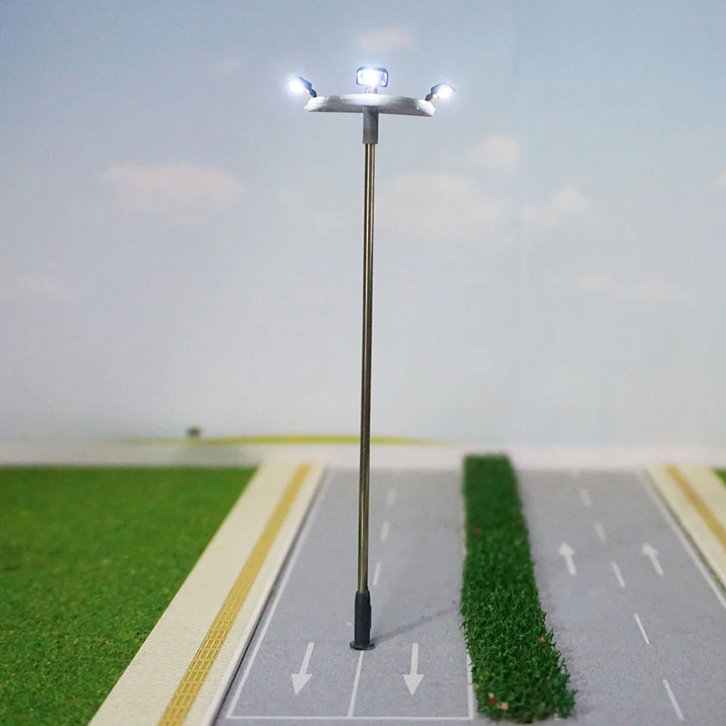 5pcs 1:100 Scale Model Lights Lamp for DIY Miniature Layout Street Sand Table Scene Accessory