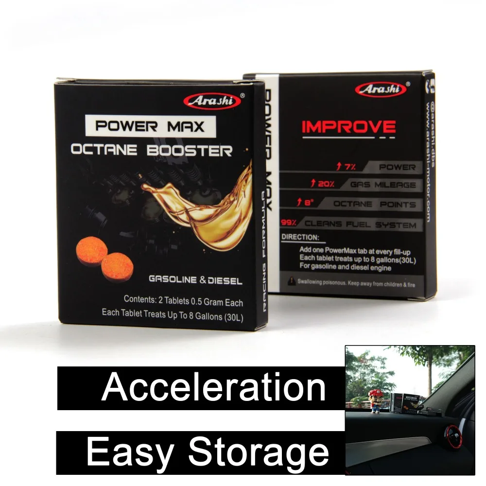 

6 Pack Arashi Fuel Saver Additive Protect engine Motorcycle Car Additive Oil Injection Saving oil Gas Additive Octane Booster